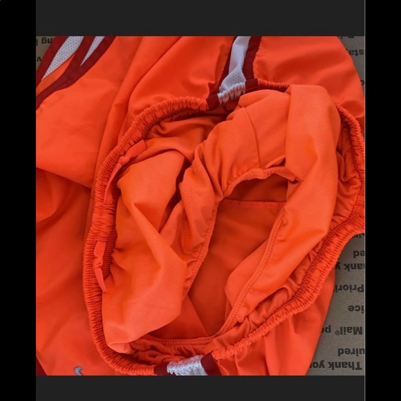 Nike Orange Multi-colored Dri-Fit Logo Shorts - Picture 4 of 5